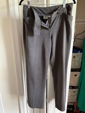 Worthington Women’s Gray Straight-Leg Dress Pants